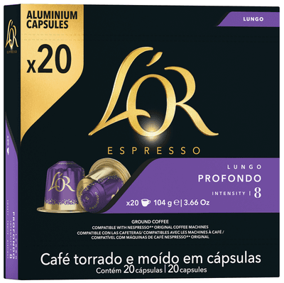 L'OR Espresso Lungo Profondo 8 (kapsle pro Nespresso®*Original kávovary) 20ks
