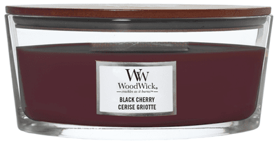 Wood Wick Black Cherry Vonná svíčka loď se dřevěným knotem