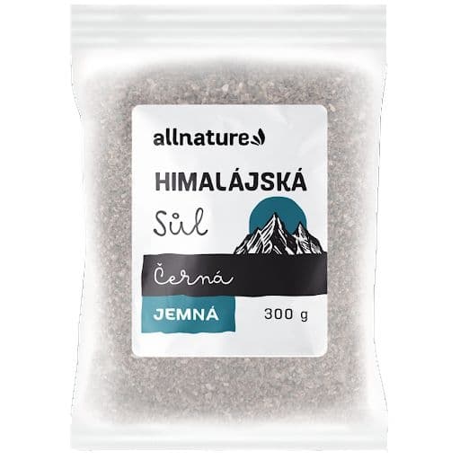 Allnature Himalájská sůl černá jemná 300 g
