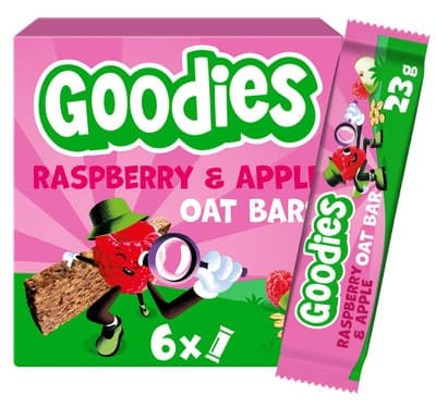 Goodies Ovesné tyčinky malina a jablko (6x 23 g)