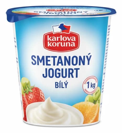 Smetanový jogurt bílý Karlova Koruna
