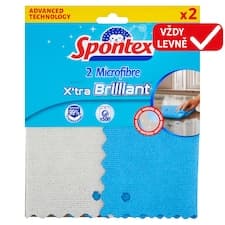 Spontex Microfibre X'tra Brilliant Utěrky 2 ks