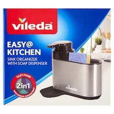 Vileda Easy Kitchen organizér na mytí nádobí s dávkovačem mycího prostředku