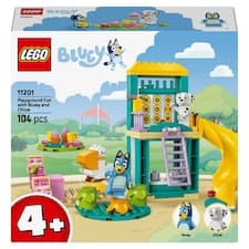 LEGO Bluey 11201 Bluey, Chloe a zábava na hřišti