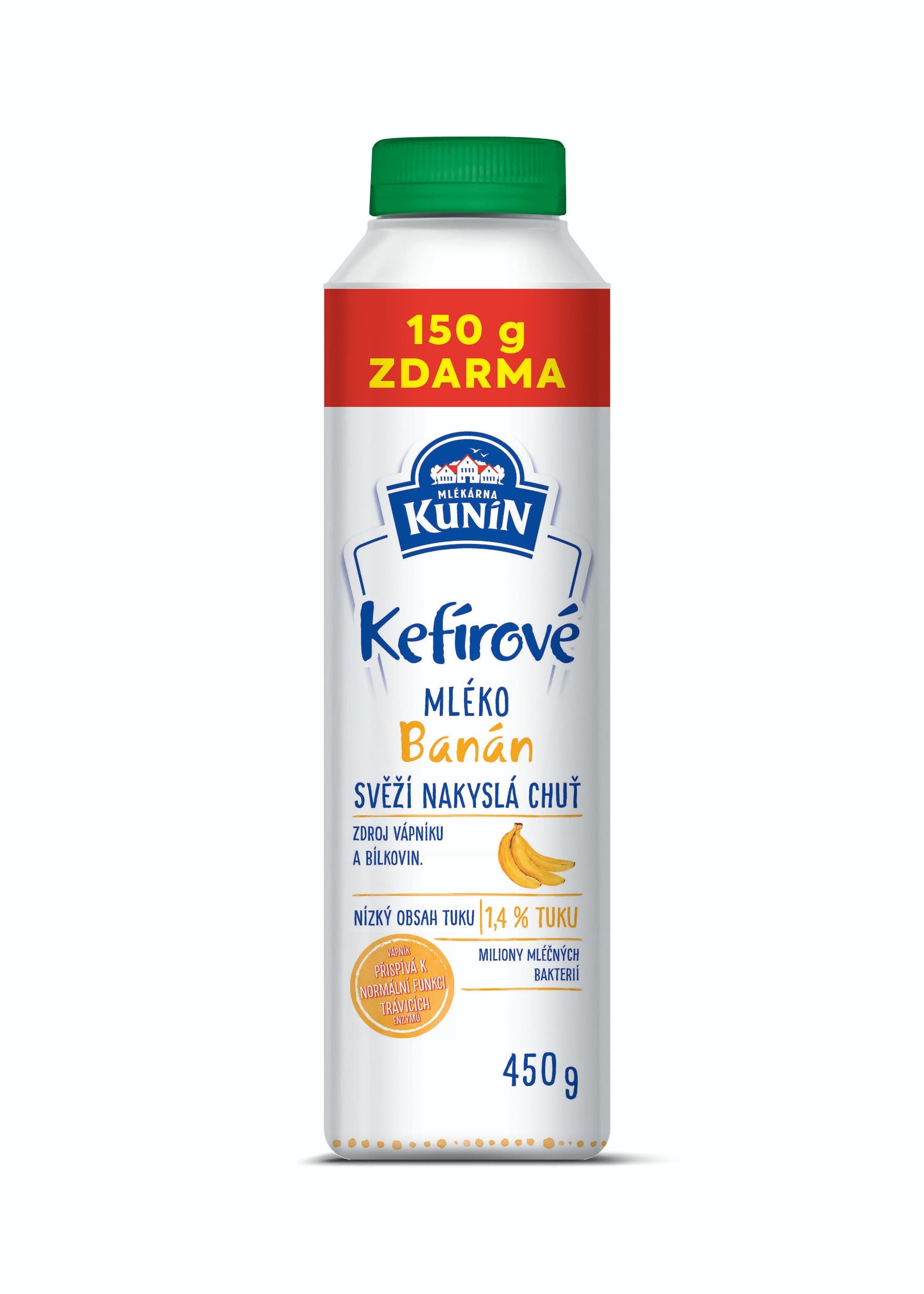 Kunín Kefírové mléko banán 450g