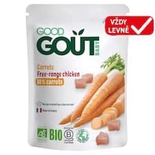 Good Gout Bio mrkev s farmářským kuřátkem 190g