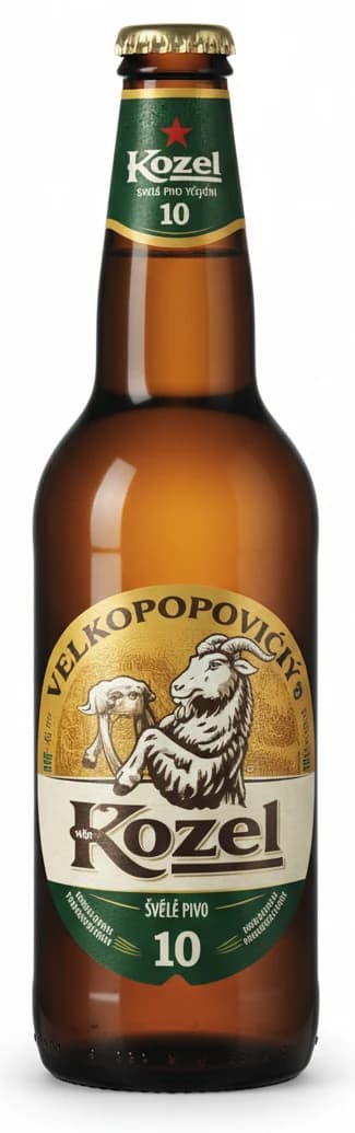 Velkopopovický Kozel 10 světlé pivo výčepní