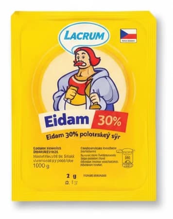 Lacrum Eidam 30% polotvrdý plátkový sýr