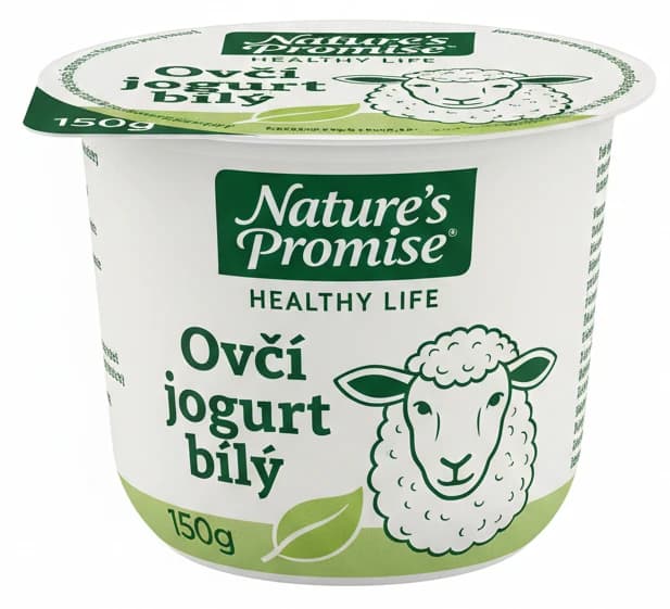 Nature's Promise Healthy Life Ovčí jogurt bílý