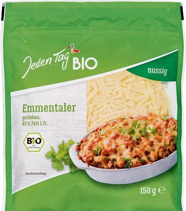 Jeden Tag Bio Ementál strouhaný 150g