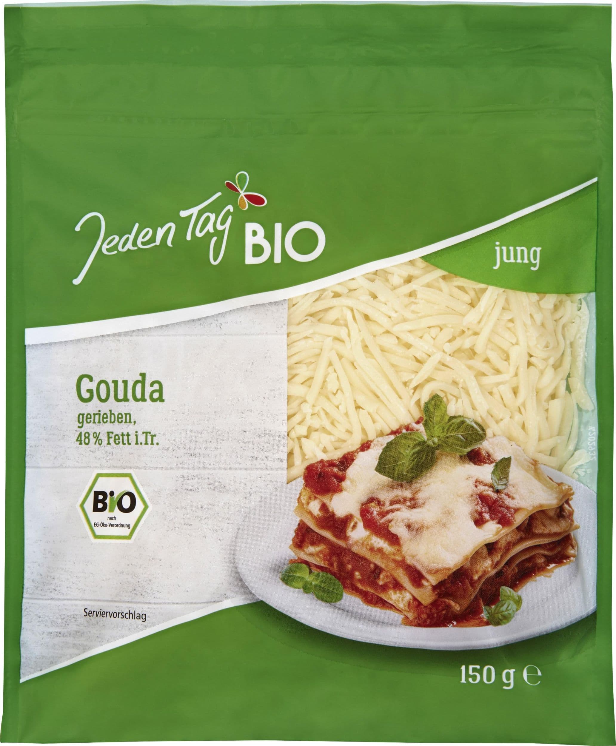 Jeden Tag Bio Gouda strouhaná 150g