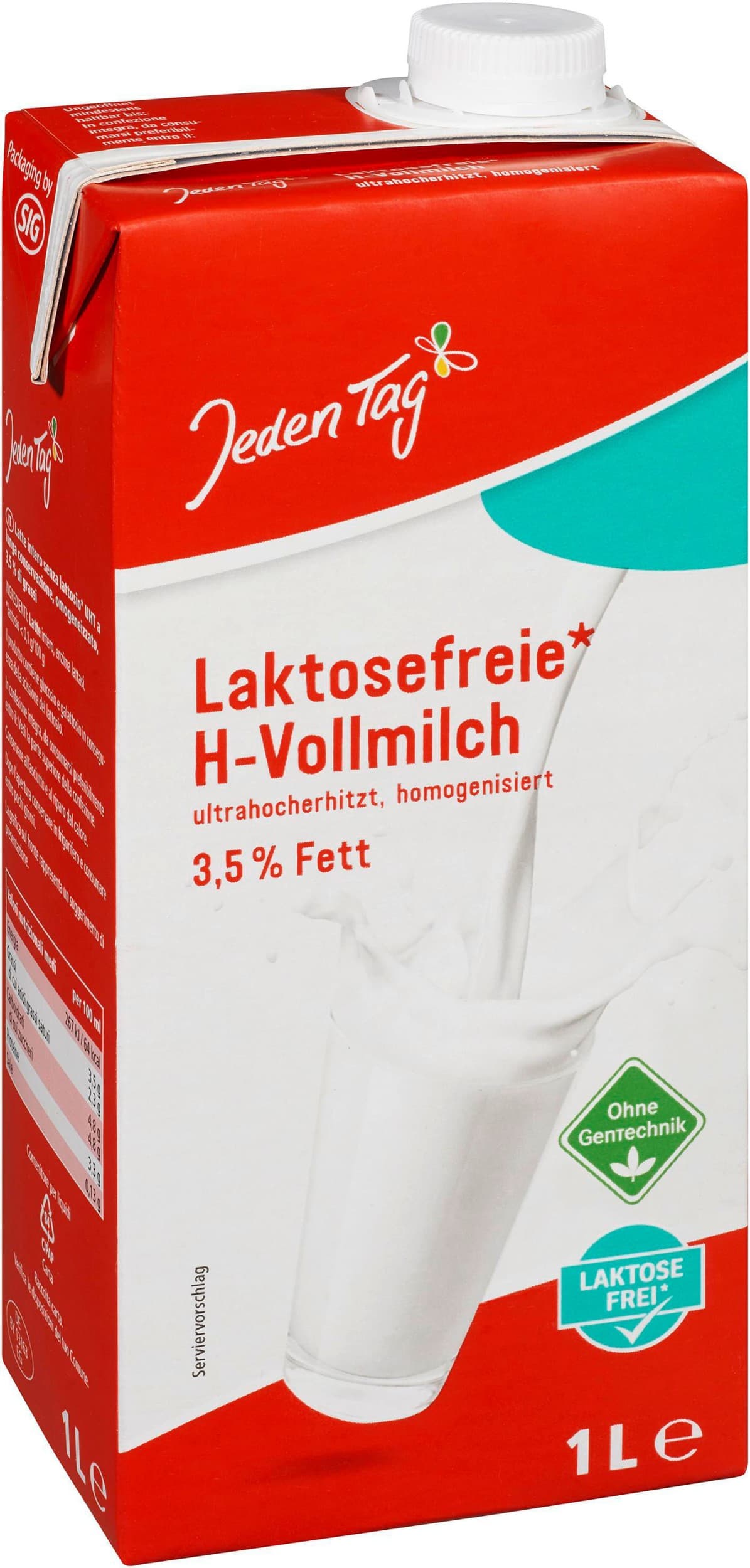 Jeden Tag Mléko bez laktózy trvanlivé 3,5%