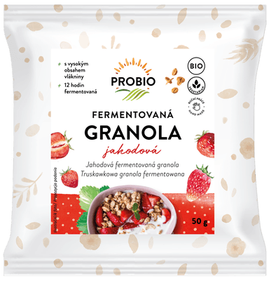 Probio Granola fermentovaná jahodová jednoporcová
