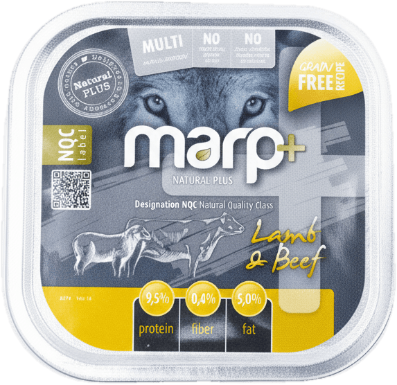 Marp Natural Plus vanička pro psy s jehněčím a hovězím