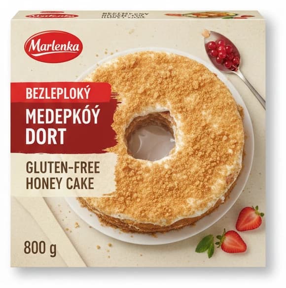 MARLENKA Bezlepkový medový dort