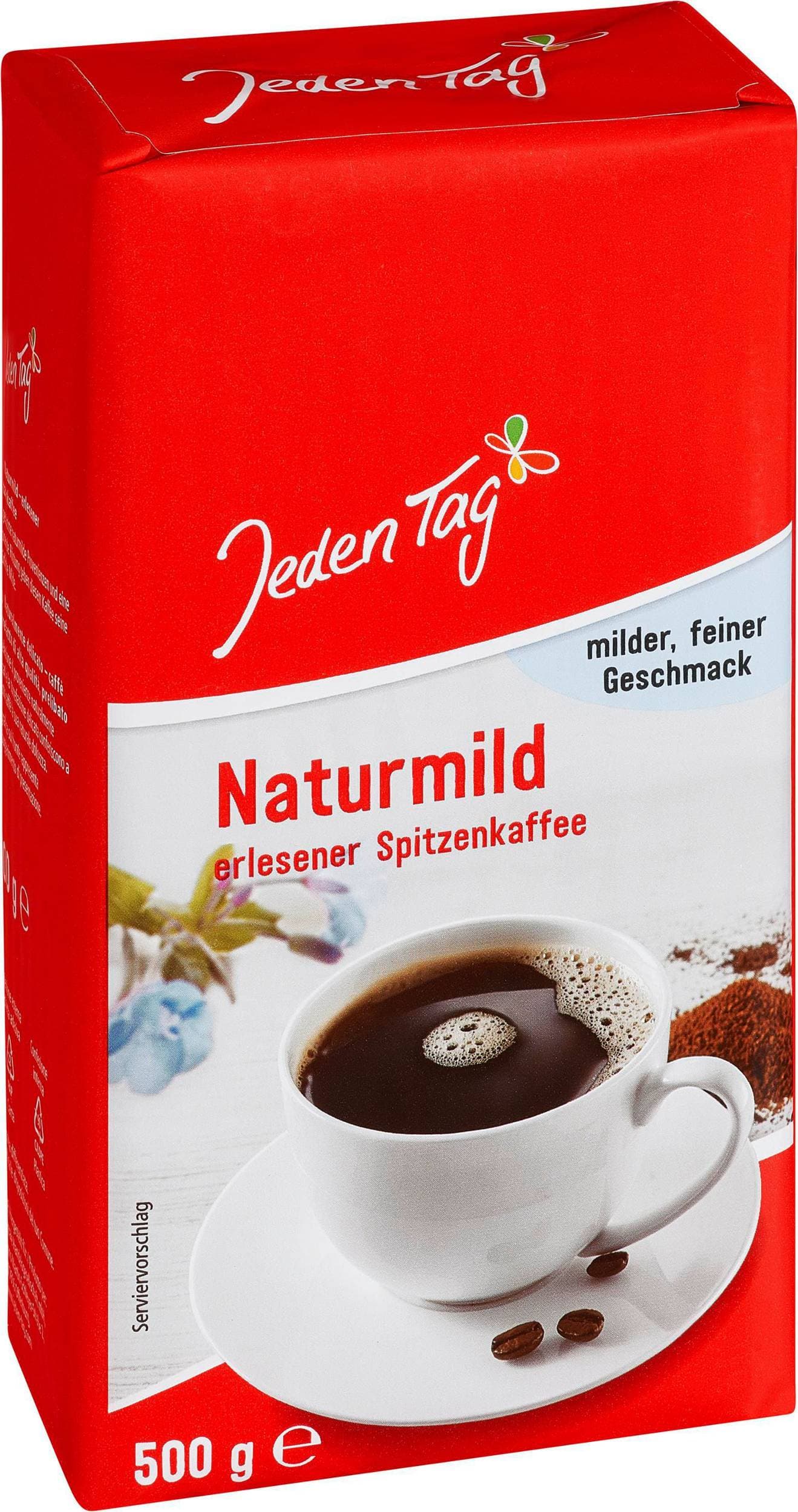 Jeden Tag Caffé naturmild mletá káva