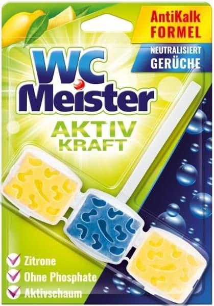WC Meister Toilet Rim Block Lemon 45g