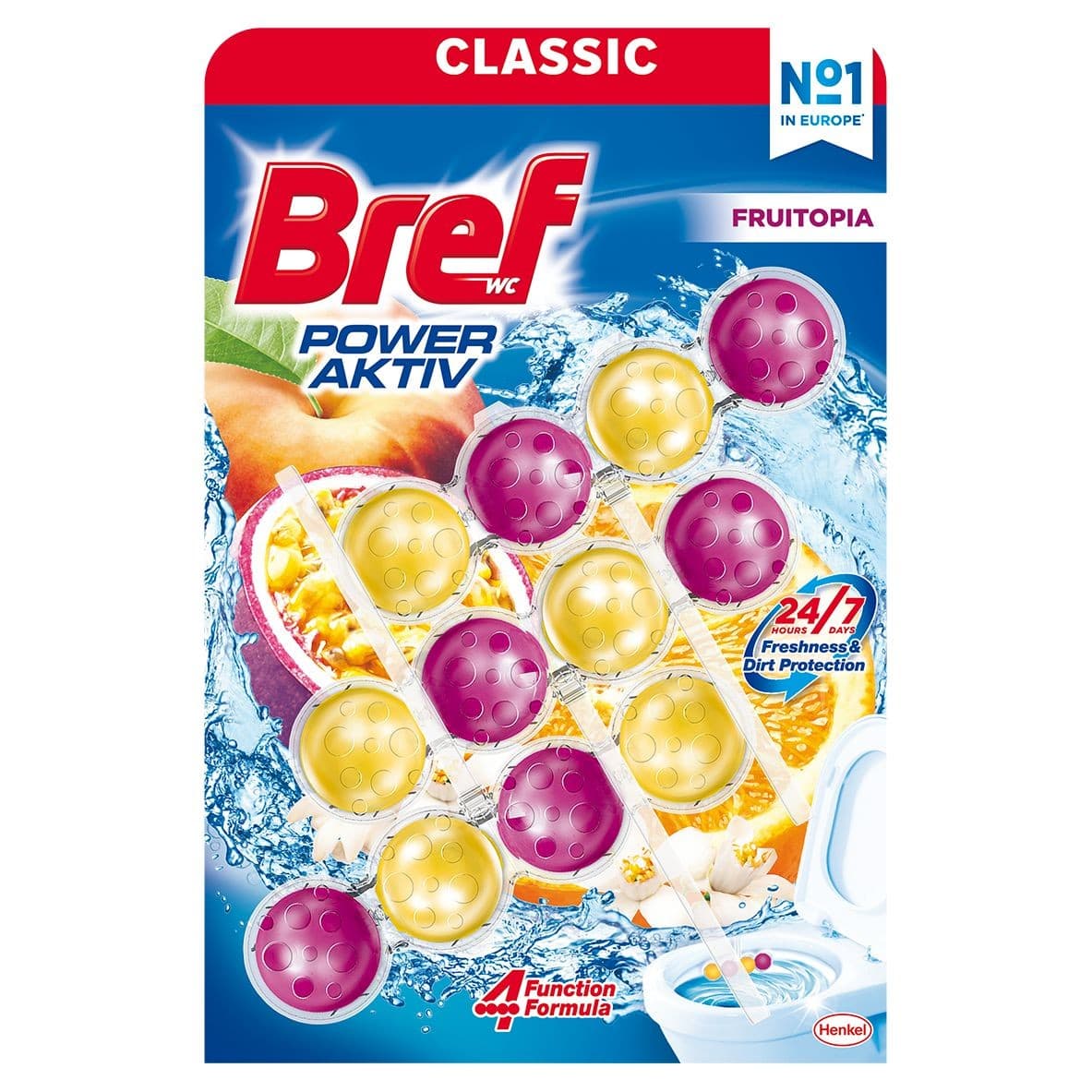 Bref Power aktiv fruitopia 3x50g