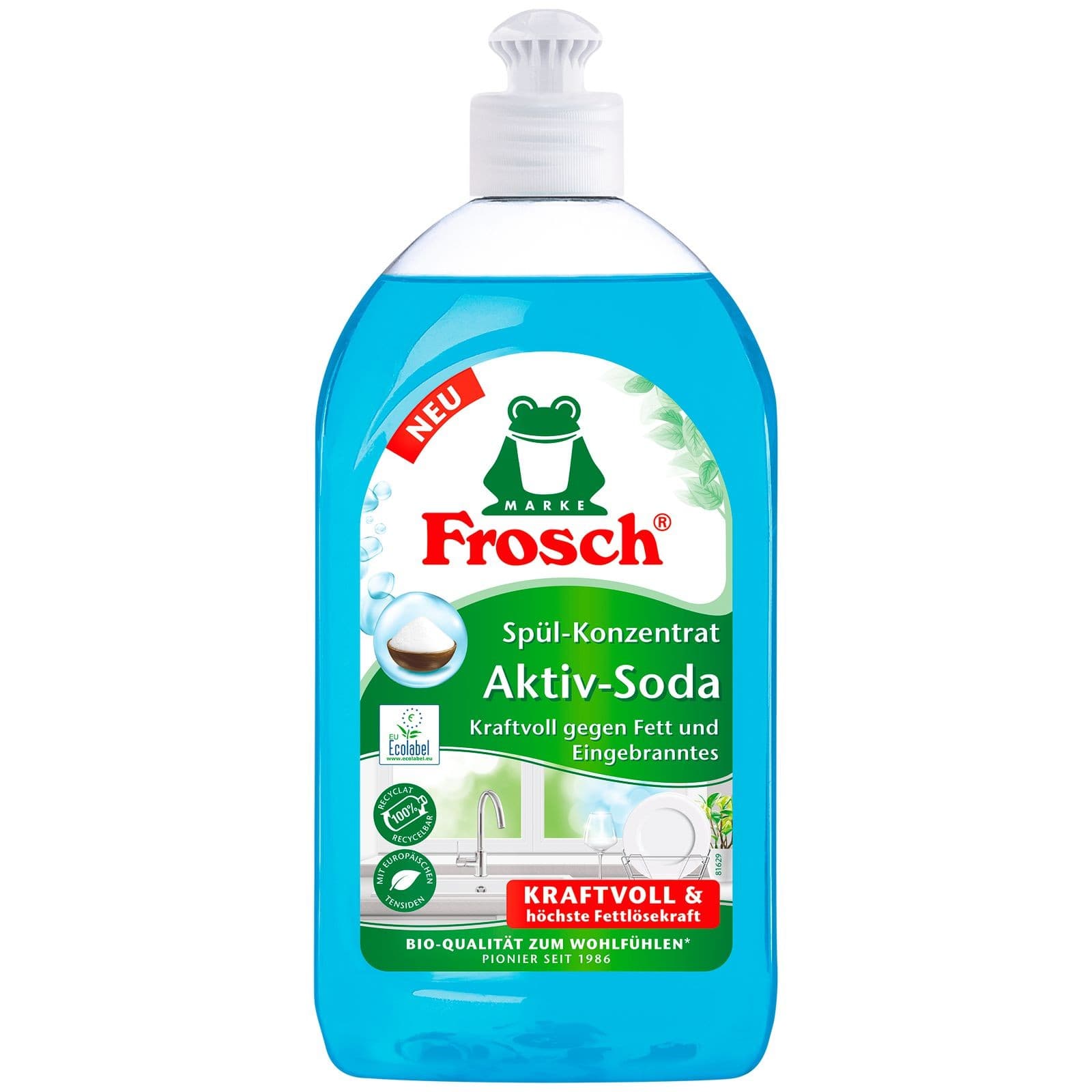 Frosch koncentrovaný prostředek na mytí nádobí s aktivní sodou (500ml)