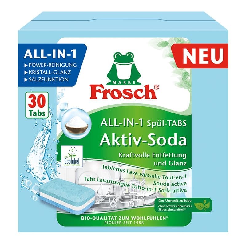 Frosch Tablety do myčky vše v 1 s aktivní sodou (30 tablet)
