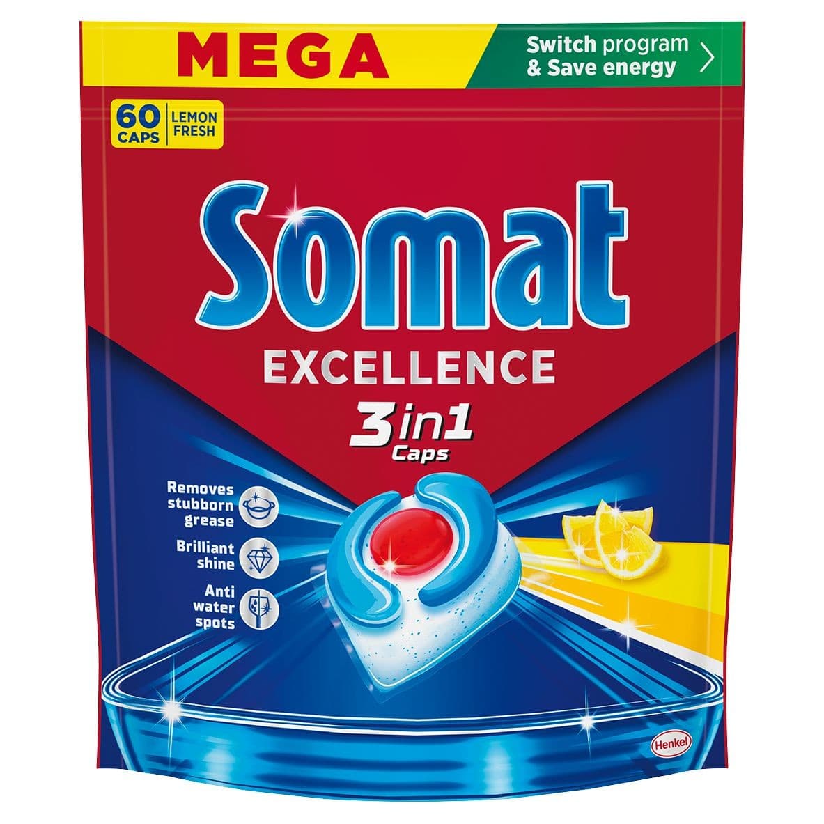 Somat 3IN1 Caps lemon 60ks