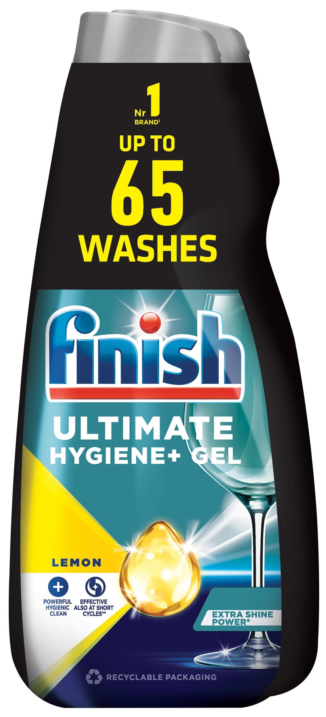 Finish Gel do myčky Ultimate Hygiene+ Lemon 130 dávek