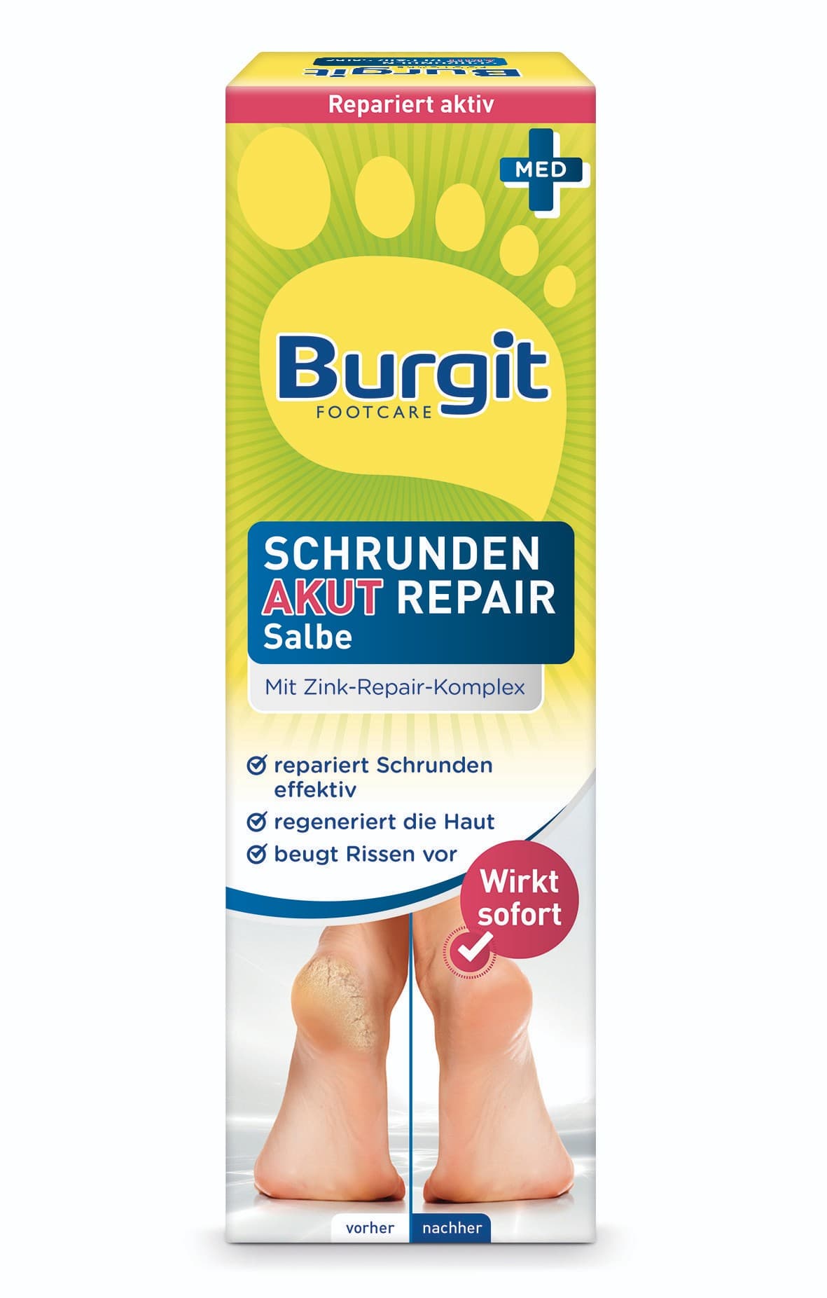 Burgit Hojivá mast na popraskané paty  60 ml