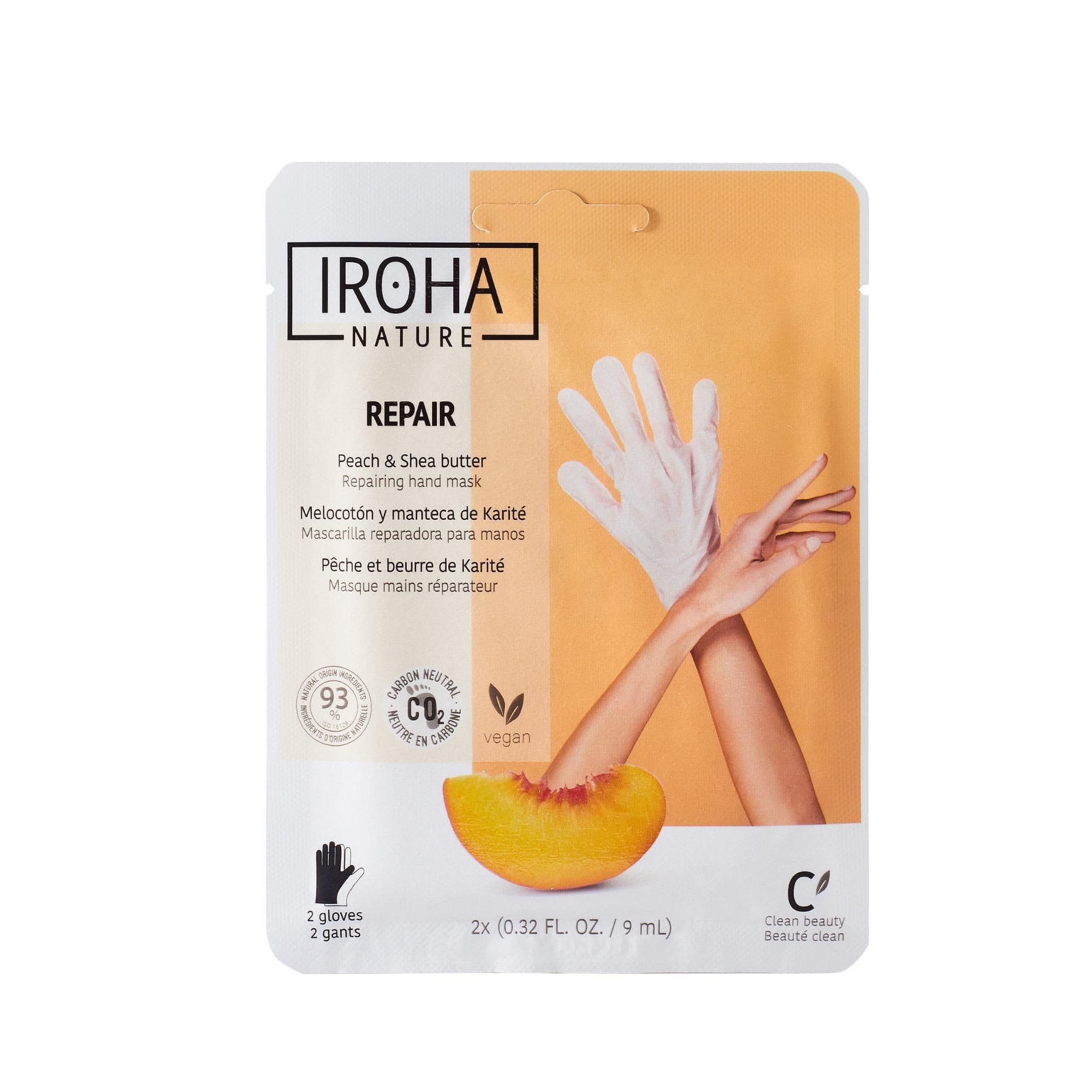 Iroha rukavice na ruce Peach & Shea Butter