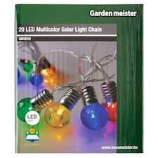 Garden meister GM3019 20 LED solární panel řetězec světel