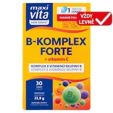 Maxi Vita Vaše Zdraví B-komplex forte + vitamin C 30 tablet 22,8g
