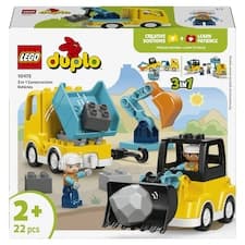 LEGO DUPLO 10475 Vozidla na stavbě 3 v 1