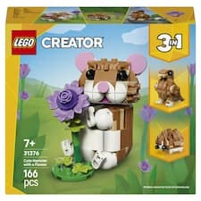LEGO Creator 3 v 1 31376 Roztomilý křeček s květinou