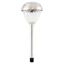 Solární lampa z nerezové a plastové oceli 36,3 x 10 x 10 cm