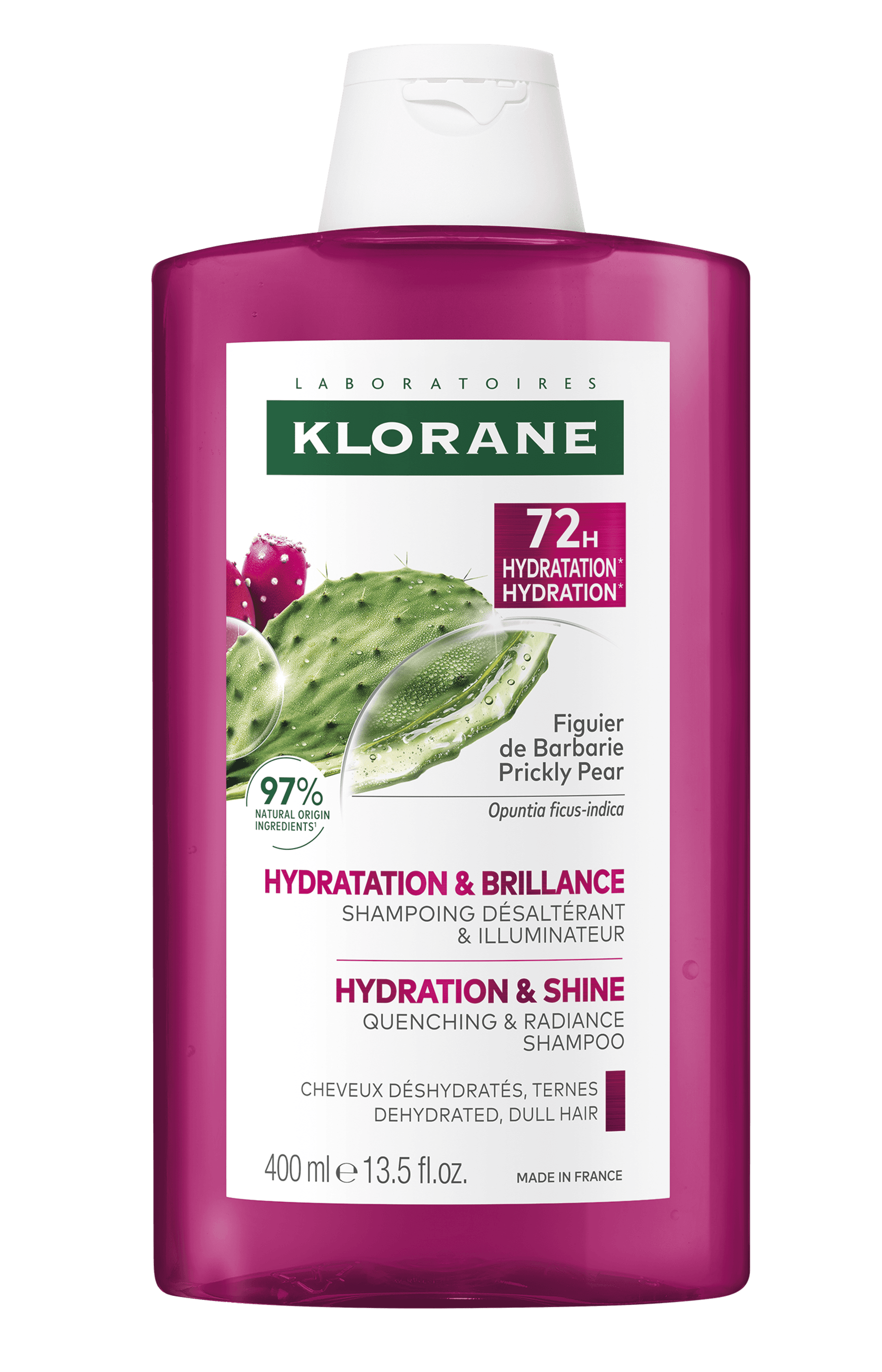 KLORANE Hydratační šampon s opuncií 400ml