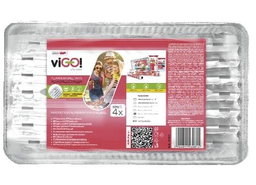 Vigo Grilovací tácy velké 34x23x2,5cm 4 ks