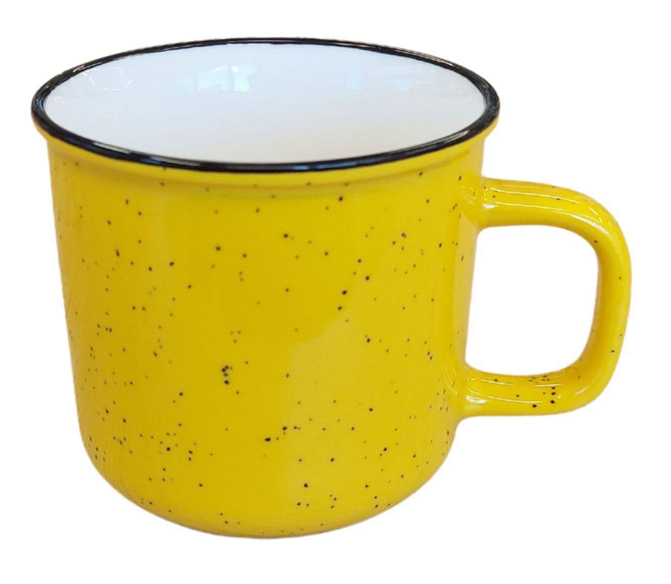 Hrnek keramický žlutý 450ml