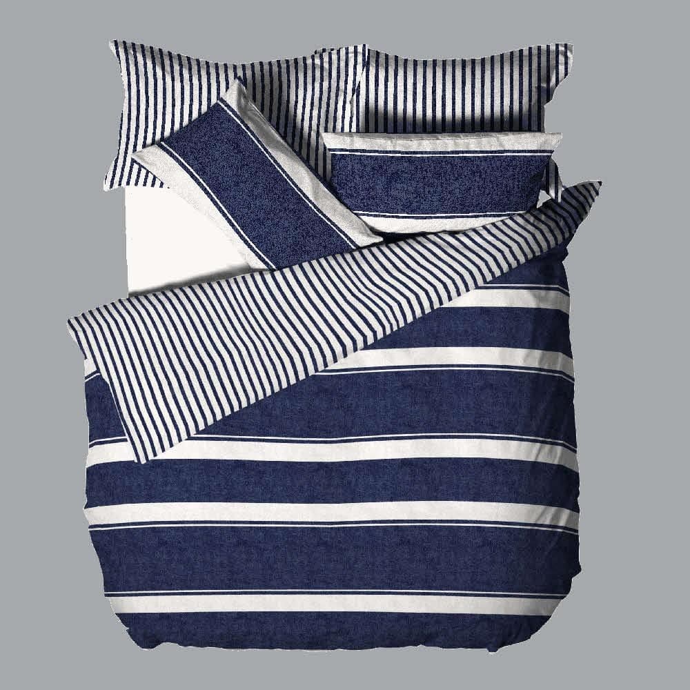 Povlečení KREP 140x200 TOP CLASS - Blue line