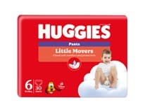 HUGGIES Little Movers Pants vel. 6 pleny 30 ks