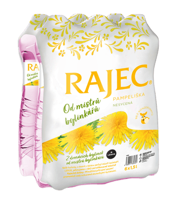 Rajec Pramenitá voda Pampeliška nesycená 6x1,5l