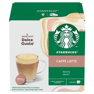 Starbucks® by Nescafé Dolce Gusto® Caffe Latte kávové kapsle
