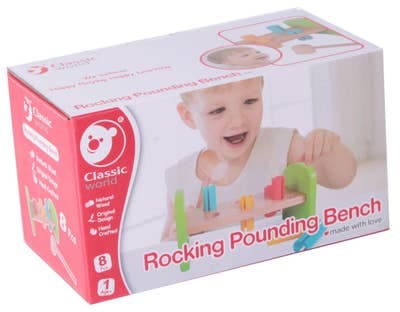 Teddies Zatloukačka s kladívkem dřevo/plast 8 ks 12m+