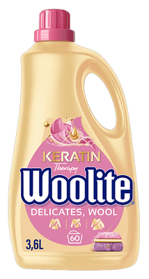 Woolite Keratin Therapy Delicate & Wool tekutý prací prostředek, 3,6L