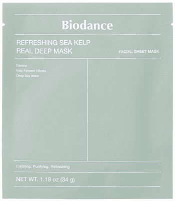 Biodance Refreshing Sea Kelp Real Deep Mask zklidňující hydrogelová maska s mořskou řasou, 34 g