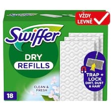 Swiffer Sweeper Prachovky Na Podlahu, 18 ks, Zachycují Prach