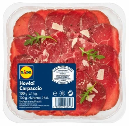 Hovězí carpaccio