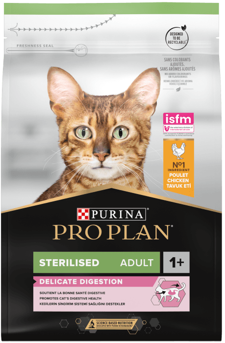 Pro Plan Adult Sterilised Delicate Digestion kuře granule pro kočky