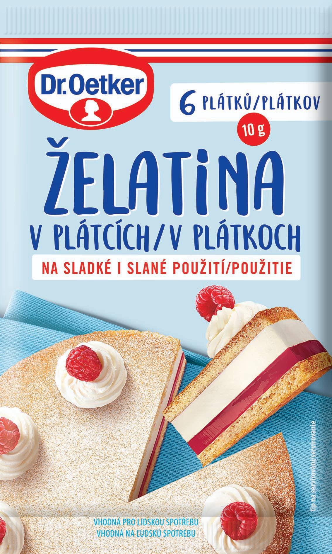 Dr. Oetker Želatina v plátcích 10 g