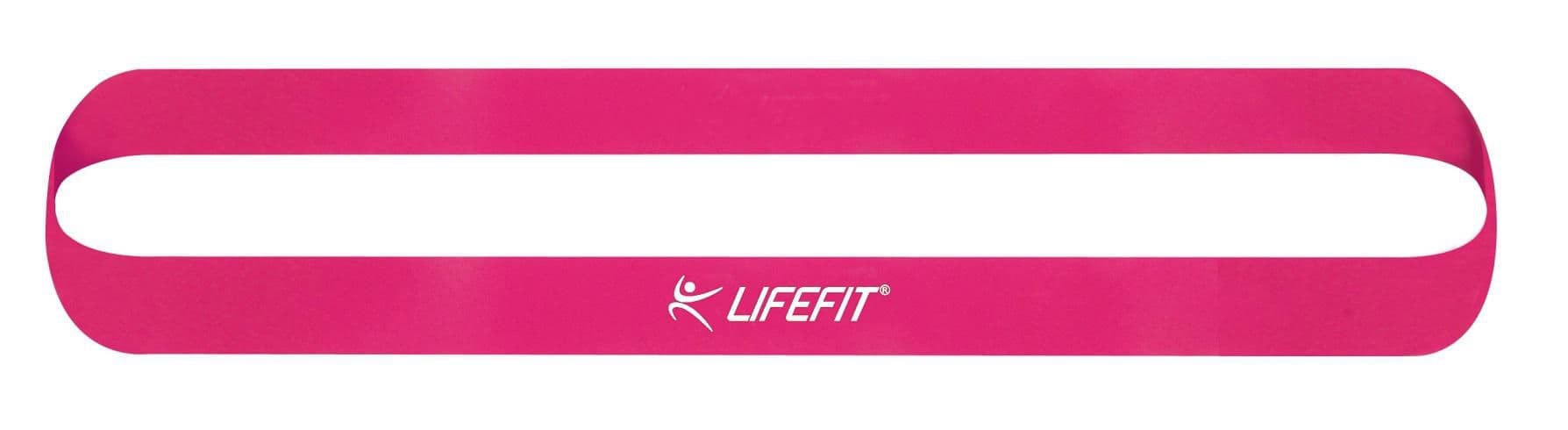 Posilovací guma LIFEFIT KRUH HARD, sv. fialová