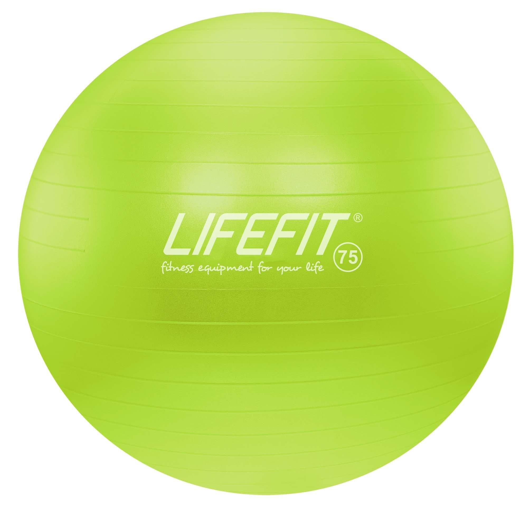 Gymnastický míč LIFEFIT ANTI-BURST 75 cm, zelený