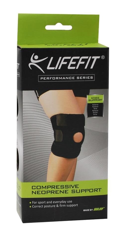 Lifefit Bandáž neopren na koleno otevřená s výztuhou